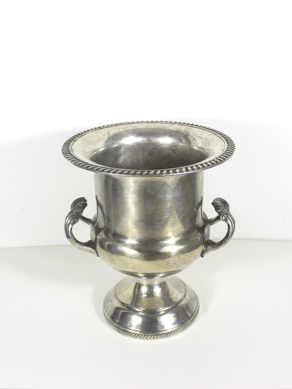 Vintage Silver Plated Ice Bucket, Champagne Pail, Wine Cooler, Patina, Planter